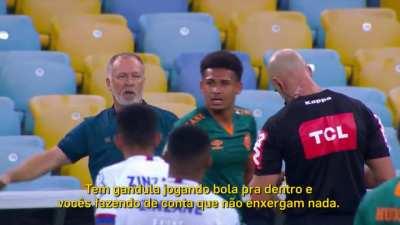 Compilado de reclamações do Mano com o árbitro durante Fluminense x Bahia