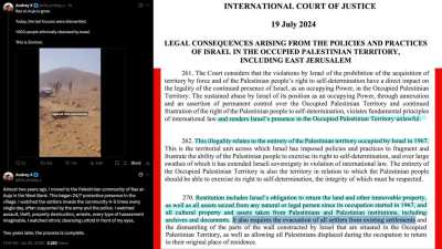 The Palestinian village of Ras al-Auja is gone after Israeli State terrorism. This is Zionism. This is how Israel was founded. As the ICJ has concluded: the occupation is illegal, the settlements are illegal, and 'restitution requires all settlers evacuat