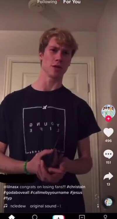 Dude breaks a record because lil nas x likes men