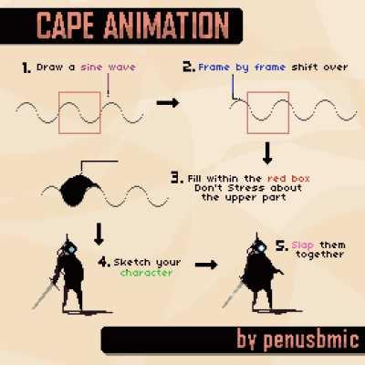 Cape Animation Tutorial - works on flags and other things!