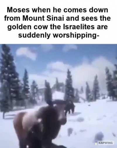 Fuck that bitch ass cow ~ Moses