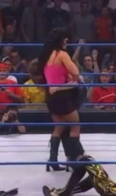 Stephanie McMahon touches Chyna ass