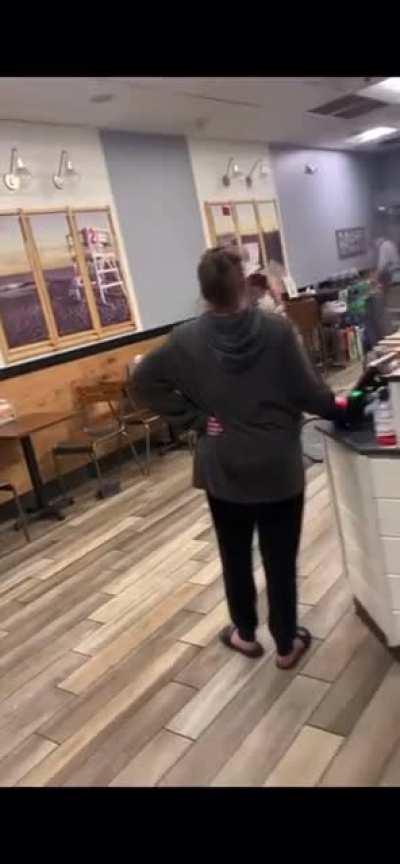 customer harasses employee