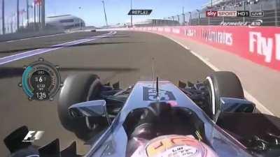 Kevin Magnussen massive save - Russia 2014