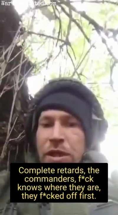 Russian soldiers dumped on the frontline without food and water. They can't retreat, or they'll get shot by Russian contract soldiers hanging back.