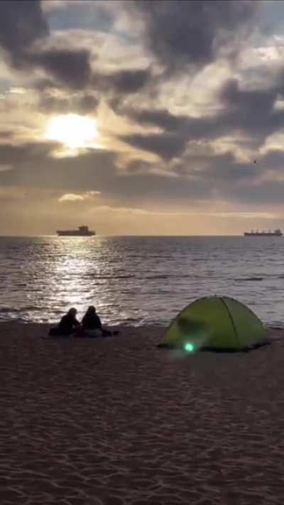 That is some in-tents camping