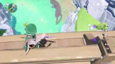 Venti wants to test how many life does the cats have