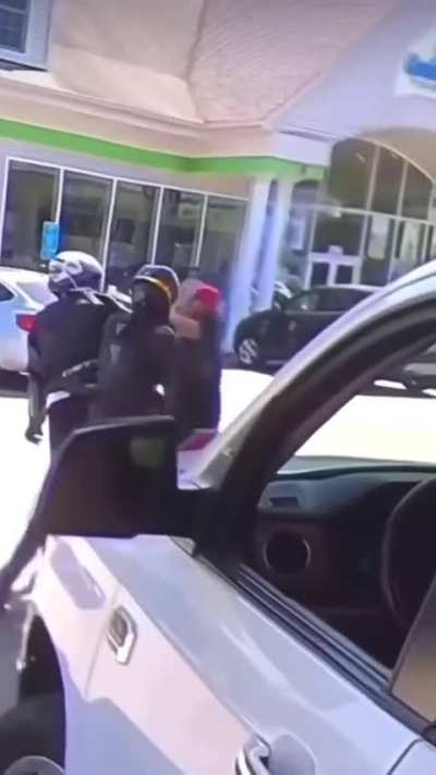 He decided to fight with the guy in the armor