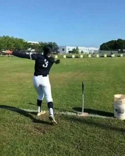 Girl With A Bat Hits A Ball.