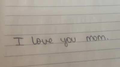 How's my handwriting?