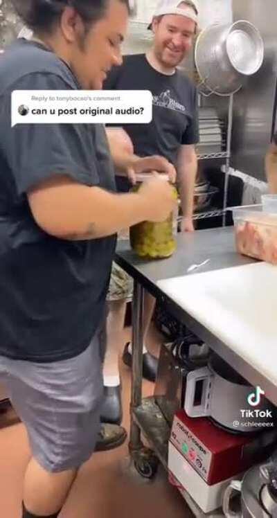 How many cooks does it take to open a jar of olives?