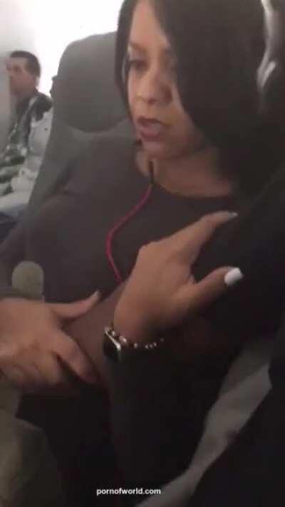 On A Plane . Full Service. First Class