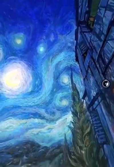 A different perspective into a Van Gogh painting.