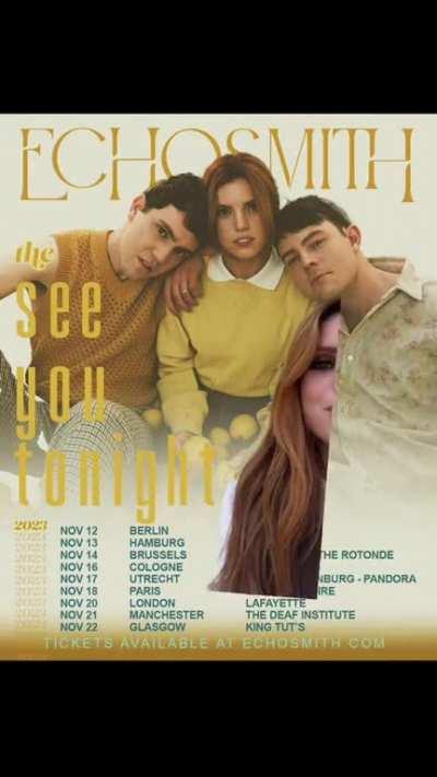 Sharing her excitement for touring in London (July 2023)