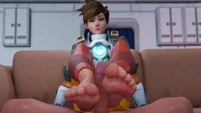Tracer Footjob [Overwatch] (Redmoa) 