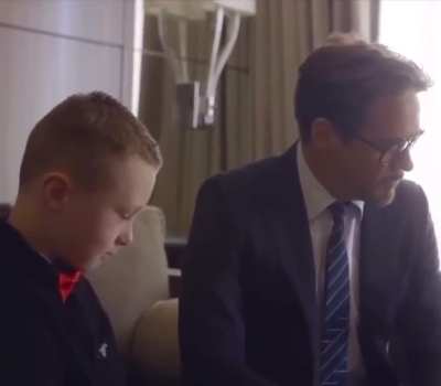 When Robert Downey Jr. Delivered an Iron man bionic arm to a kid. 