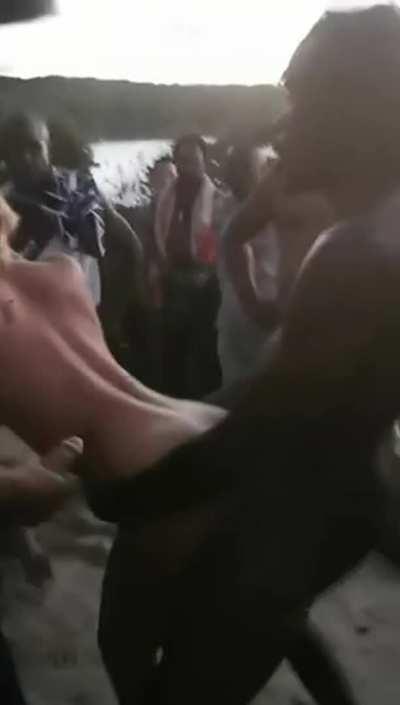 Visiting an African tribe