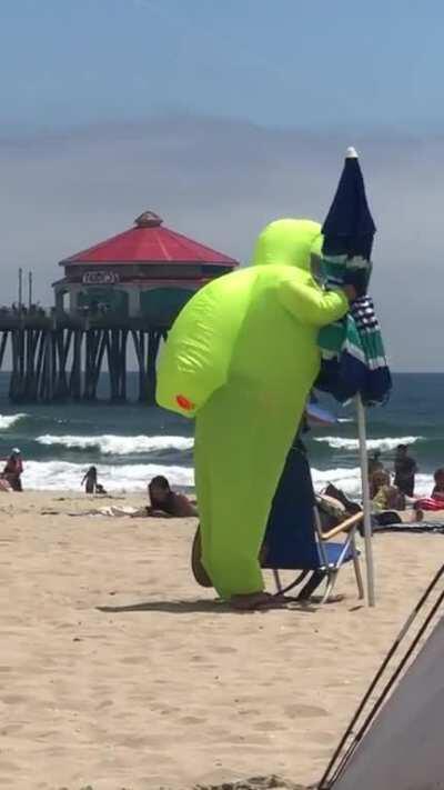 This guy isn’t taking any chances