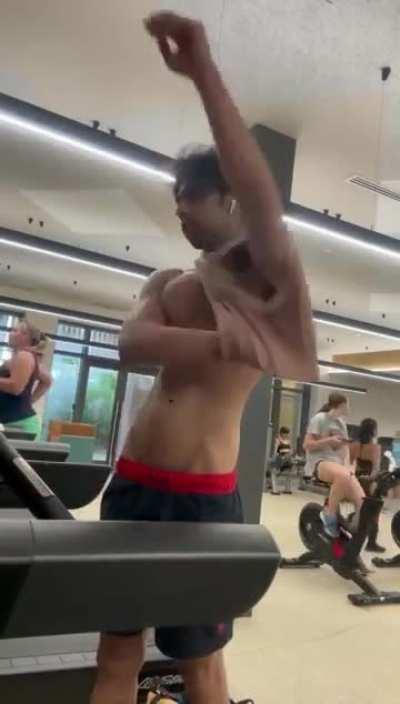 Asked to put shirt on cus his rip-ness is making people insecure?