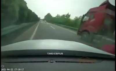 Trying to get in between cars in a tight space