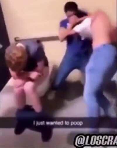 Lock the door when you go poopoo