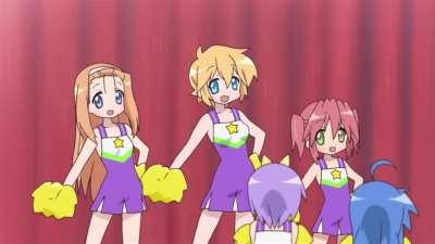 (Lucky Star) This sure brings back some good memories. I remember when everyone in the anime community knew this dance.