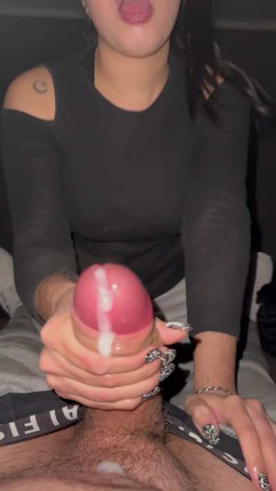 I literally made smoke come out of this dick with the great blowjob I gave him