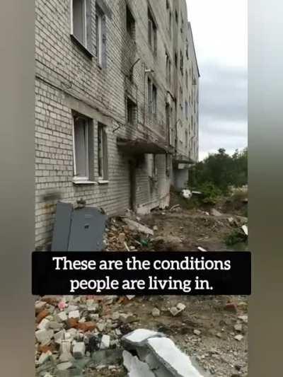 Lyman. This is how people live there right now.