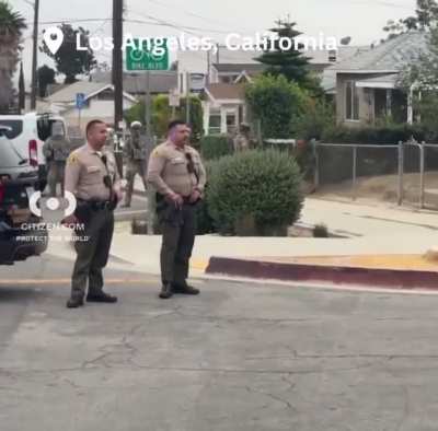 Reports of National Guard and Federal agents (with the support of LAPD and Sheriffs) going door to door for raids in LA