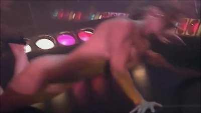 Sexy Blonde On Stage