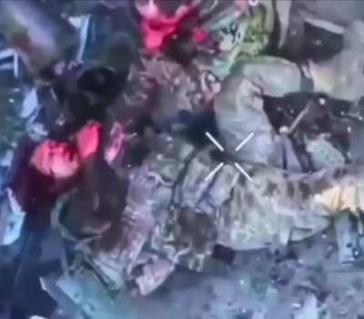 The same fierce melee between Russian and Ukrainian attack aircraft, filmed by a Ukrainian reconnaissance drone.