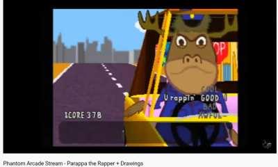 phantom arcade moans (he was trying to make a car sound but he made a far better sound instead)