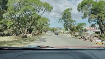One street in Lismore today. Every flat street 2hrs in EVERY DIRECTION looks like this in Northern NSW right now. How is a ‘1 in 1000 year’ flood not a state of emergency?