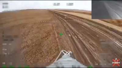 Ukrainian civilian car nearly hit by russian drone, people in the car get out and point to military target. unknown location. Published 26.12.2025