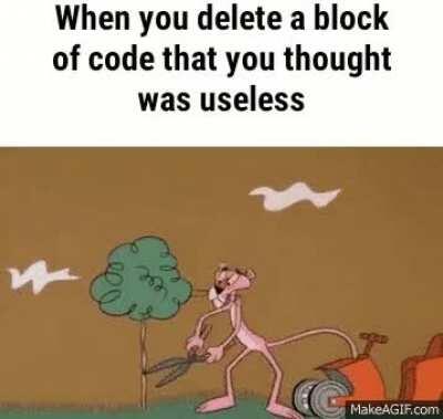 That block of code be like, 