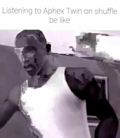 Listening to Aphex Twin on shuffle be like: