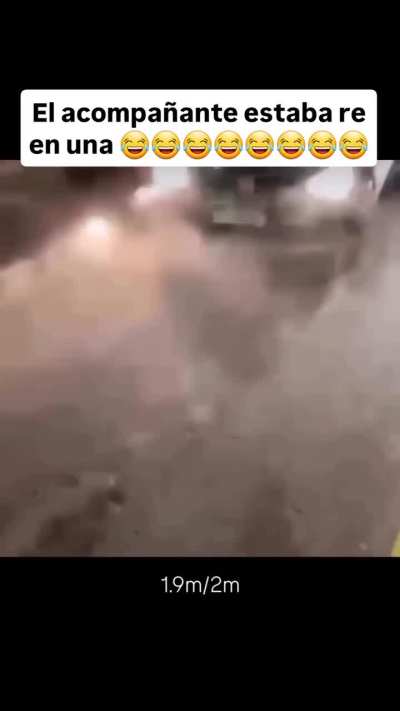 Pará flaca no te enojes, se fue a buscar las balizas y vuelve