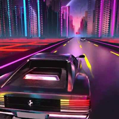 I created this Testarossa Outrun style loop for my Instagram today with ‘Stoned Presidents - Alpha’ audio. Check it out!
