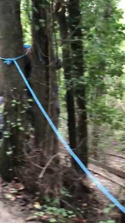 Trying to walk on some mud