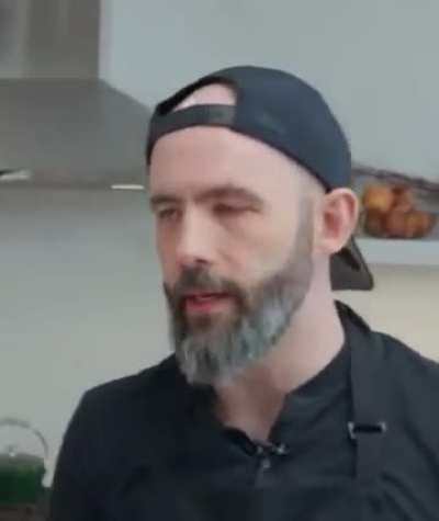 Blushing with Babish after he got fed some Lobter by Nick DiGiovani