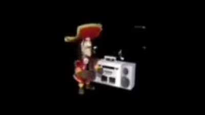 Pirate with radio