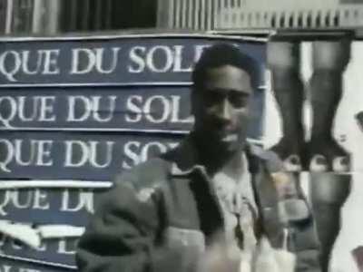 Throwback of Tupac freestyling in the streets of NYC