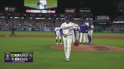 6 innings, 10 Ks, and only 2 hits.

Shohei Ohtani steps off the bump to a standing ovation at Dodger Stadium