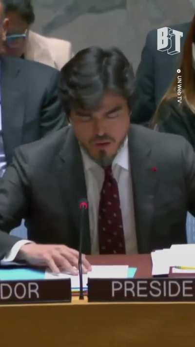The moment the US gov’t single-handedly blocked a UN resolution for an immediate ceasefire in Gaza