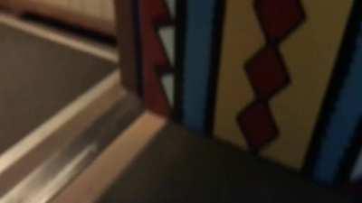 Wheelchair accessible door but then there are stair immediately after