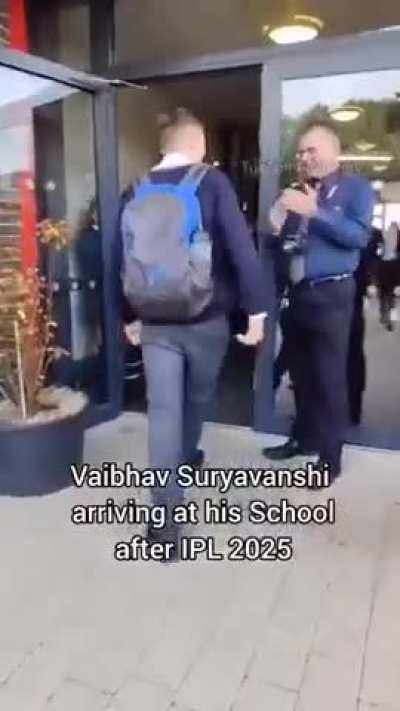 Scenes at Vaibhav's school after IPL