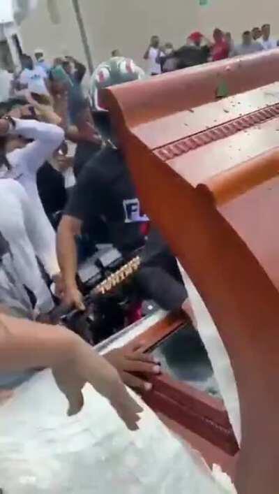 Twerking on a casket