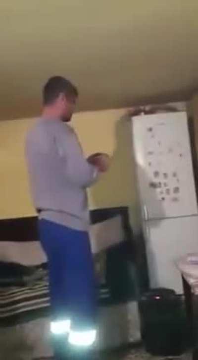 That's one way to defrost the freezer