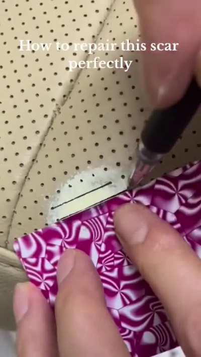 Repairing a car leather Seat flawlessly
