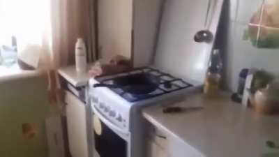 Throwing water in the boiling oil